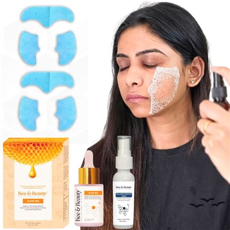 Buy Bee & Beauty Melting Collagen Sheet Mask | Set Of 2 Full Face Pack ...