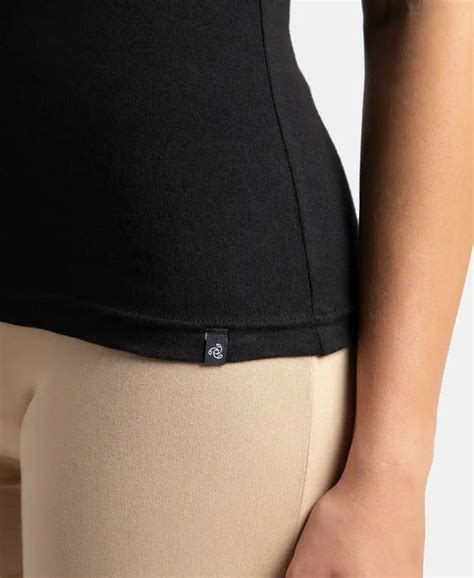 Buy Super Combed Cotton Rib Camisole with Adjustable Straps and ...