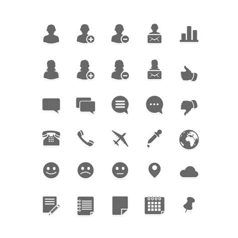 Social media flat icon set | Free Vector