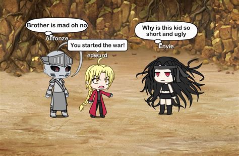Gacha life Edward vs envy full metal alchemist brotherhood | Fullmetal ...