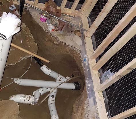 Floor Drain Installation for the Laundry Room