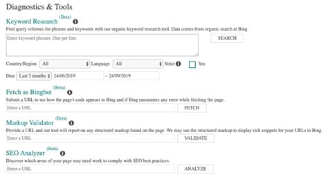 Image result for Bing Tools Menu