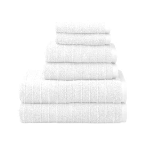 James 6 Piece Towel Set | 2 Bath Towels 2 Hand Towels 2 Washcloths ...