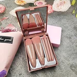 Easy Travel Size Mini Makeup Brushes Set with Mirror, Complete Function ...