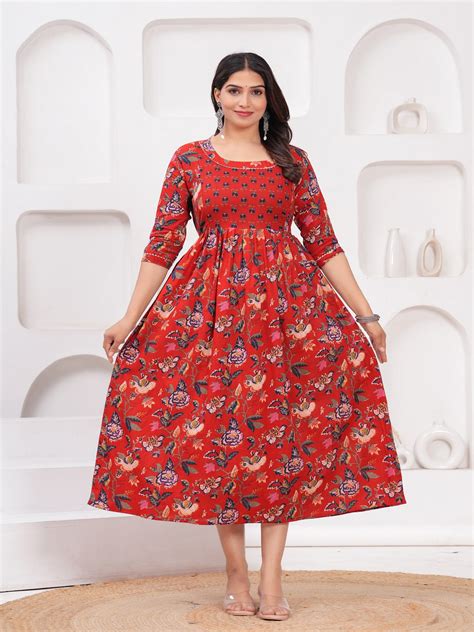 Buy Feeding Trendy Kurtis Online in India | Nevisha Style