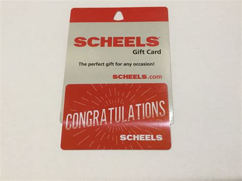 Scheels gift certificate.