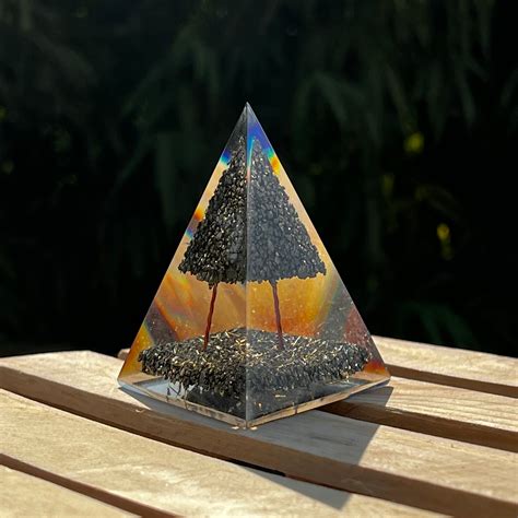 PERU PYRITE ORGONE PYRAMID FOR WEALTH ATTRACTION
