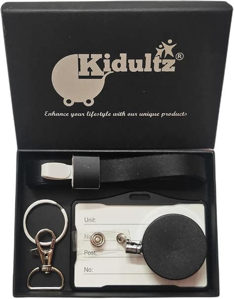 Kidultz Aluminium Premium I'd Card Metal Vertical Holder with Rope ...