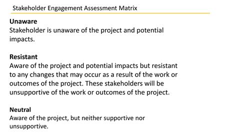 Image result for Stakeholder Assessment Matrix Example