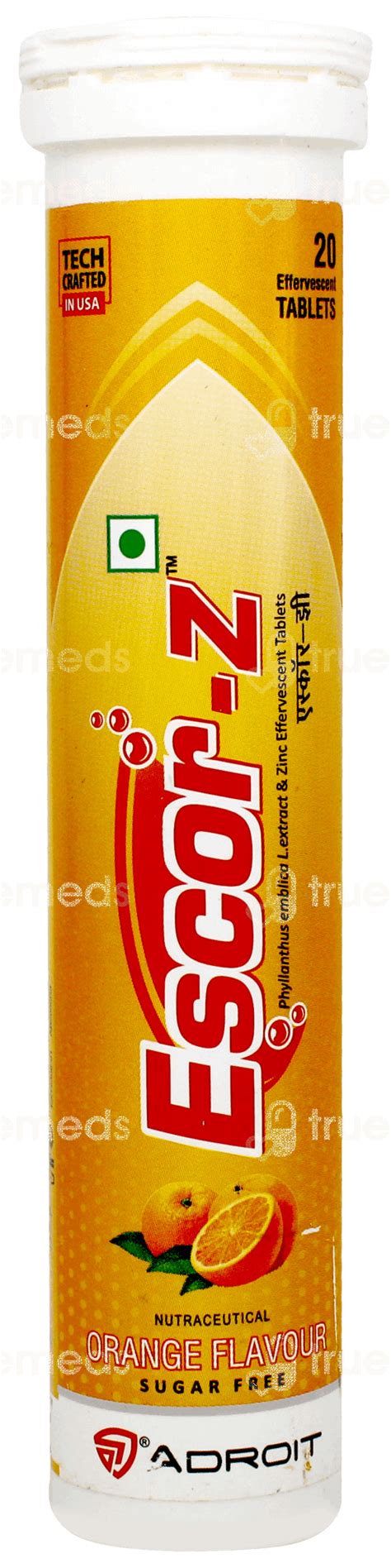 Escor Z Orange Tablet 20 - Uses, Side Effects, Dosage, Price | Truemeds