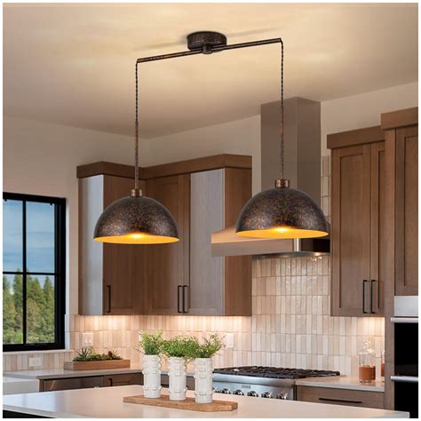 Double Kitchen Island Pendant Light Double Circle Modern Pendant