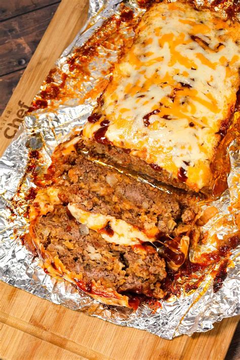 BBQ Meatloaf is a hearty ground beef dinner recipe loaded with crushed ...