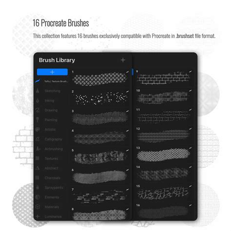 Procreate Texture Brushset 3 – Toffu Co