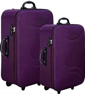 HM Collection HM PURPLE-A1 Cabin & Check-in Set 3 Wheels - 24 inch ...