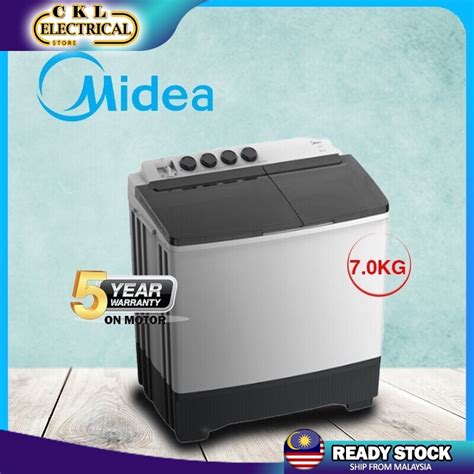 Image result for Midea Semi Auto Washing Machine