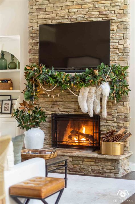 Christmas Mantel Garland: From Basic to Beautiful!| Kelley Nan