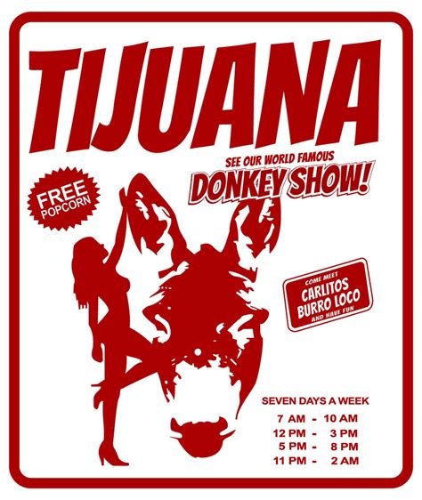 Tijuana Donkey Show Sticker - Etsy
