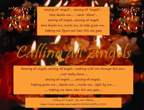 “Calling all angels” youtube and lyrics | Hold You In My Heart
