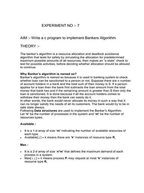 Bankers Algorithm in C 的图像结果