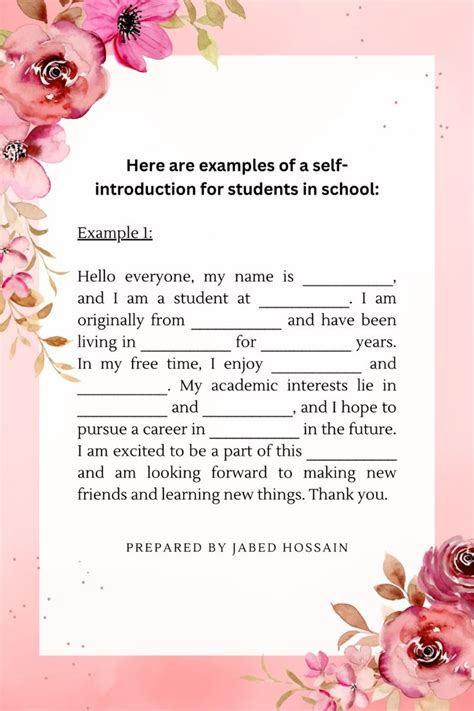 Image result for Self Introduction for Students