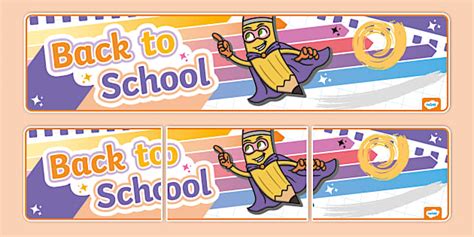 50 Banner Selamat Datang: Back to School, Sambut MPLS SD