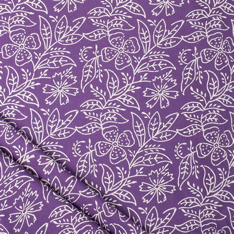 Jaipuri Hand Block Printed Cotton Discharge Fabric – Dmaasa
