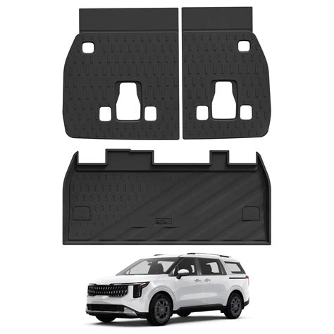 3W Kia Carnival Hybrid 2025-2026 (Only Fit 8 Seats) Custom Floor Mats ...