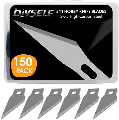 140 PCS Exacto Knife Blades, High Carbon Steel #11 Refill Exacto Art ...
