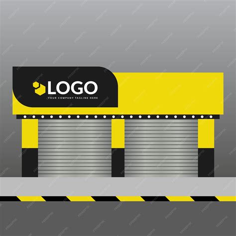 Front View of a Shop Vector 的图像结果