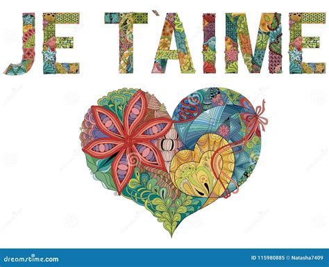 Palabras JE T AIME Con El Corazón Te Amo En Francés Objeto Decorativo ...