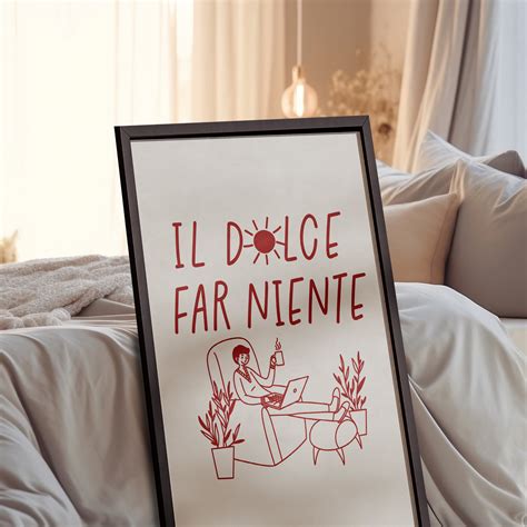 Il Dolce Far Niente Poster Printable Italian Quote Print Italy Art ...