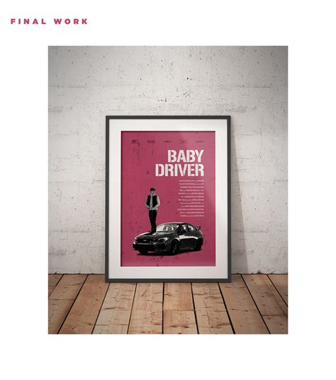baby driver movie poster on Behance