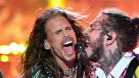 True rockstars Aerosmith join Post Malone for an electric VMAs ...