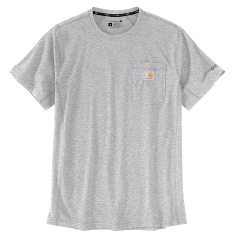 Carhartt Men's Gray Jersey Short Sleeve T-shirt (Large) 106652-HGYLREG ...