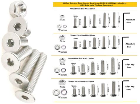Epi-Torque Metric M6 M8 M10 M12 Stainless Alloy Steel 202 Grade Counter ...