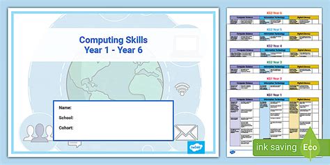 Editable Computing Skills Checklist - Twinkl - Computing UK