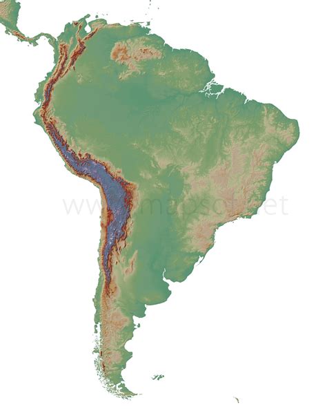 Map Of South America Unlabeled at sasmallblog Blog