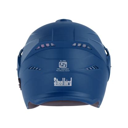 STEELBIRD Sbh 23 Iss Ava Dashing Blue P Cap C V Half Face Helmet ...