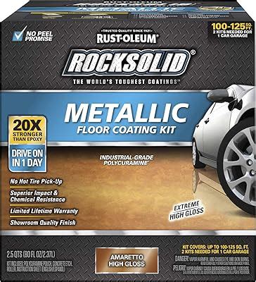 Rust-Oleum 299741 Rock-Solid Metallic Garage Floor India | Ubuy