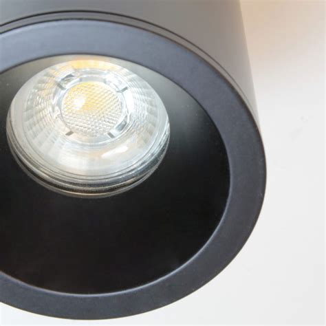 Fred Spotlight 1xGU10 IP65 Tubular Black - CristalRecord Lighting