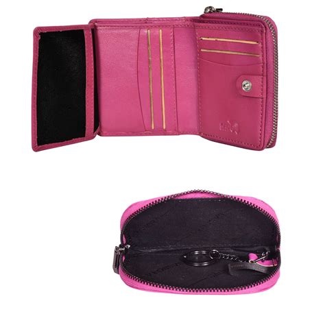 Raksha Bandhan Gift Combo – Pink Wallet & Key Pouch | Sassora