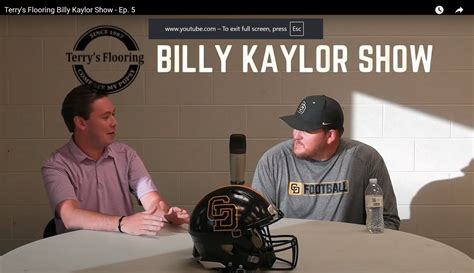 Terry’s Flooring Billy Kaylor Show – Ep. 5 – GreeneSportsZone