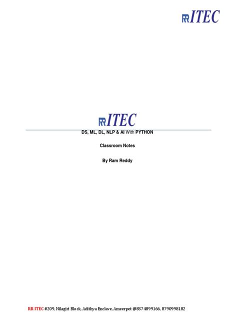 Image result for Python Data Science Project Notes PDF