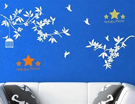 Heaven Decors Tree Branch with Bird Cage Wall Sticker and Wallpaper ...