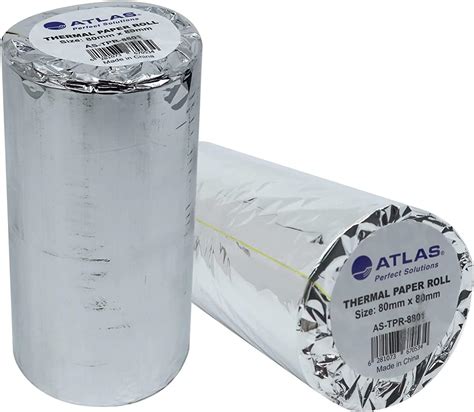 Atlas POS Receipt Thermal Paper | 80x80mm Thermal Paper | 1 Pack (2 ...