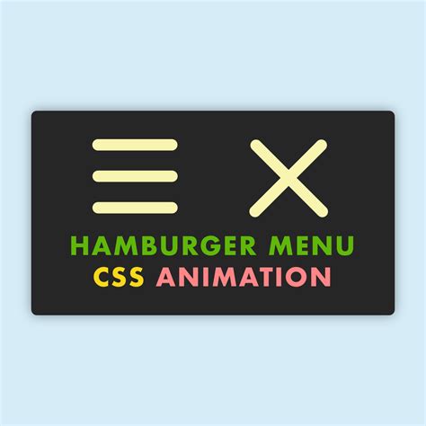 Image result for Hamburger Menu HTML CSS
