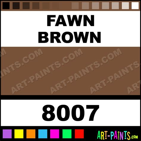 Fawn Brown Glossy Acrylic Airbrush Spray Paints - 8007 - Fawn Brown ...