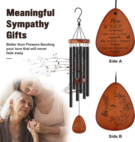 Buy Memorial Wind Chimes for Loss of Mom, Sympathy Gifts for Loss of ...