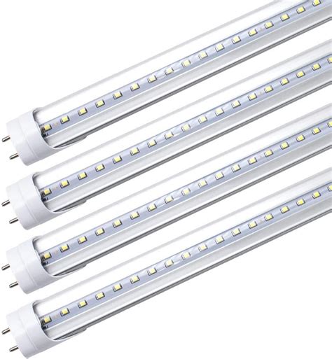 Buy LightingWill LED T8 Light Tube 2FT, Daylight White 5000K, Dual-End ...
