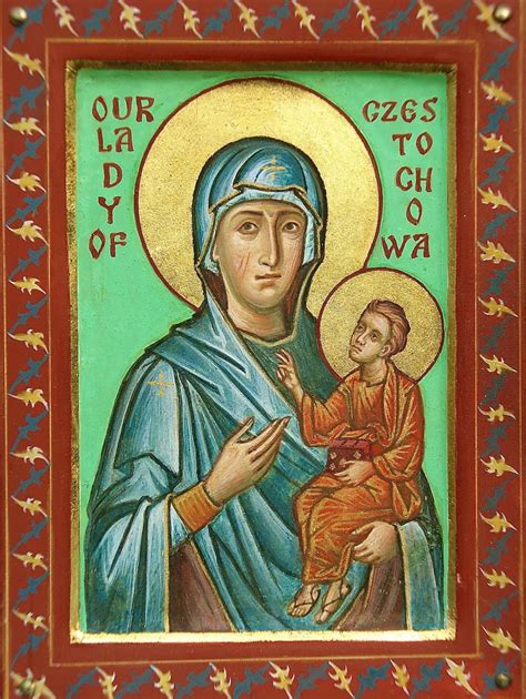 New Liturgical Movement: A New Our Lady of Czestochowa: Slash and No Burn
